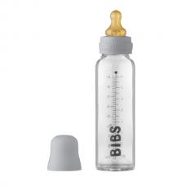 BIBS Baby Glass Bottle, Cloud