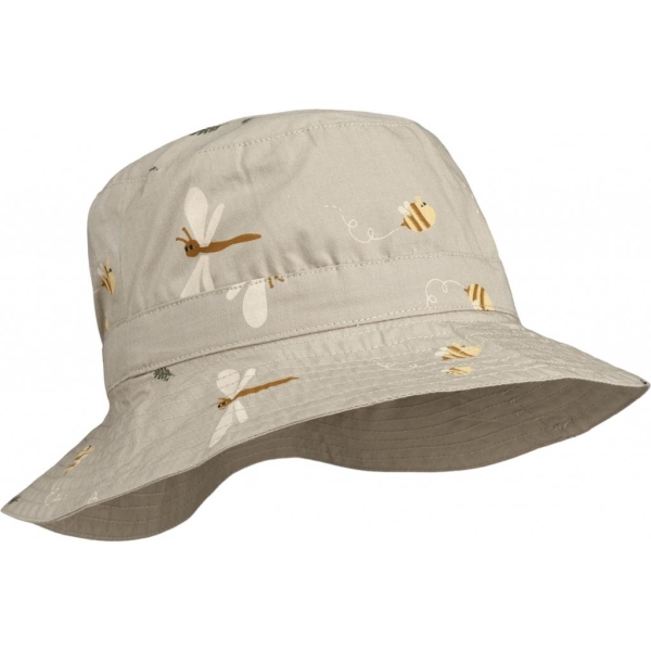 Liewood, Sander reversible sun hat, Nature/mist mix