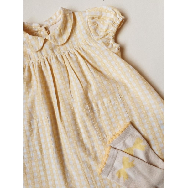 Floss Olivia SS Dress. Gul - Bilde 2