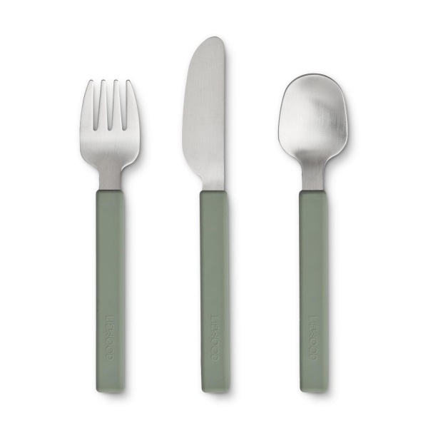 Adrian Junior Cutlery Set, Faune Green