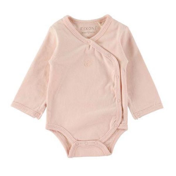 Fixoni Wrap Bodysuit l/s - Sepia Rose, Prematur