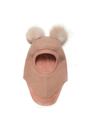 HUTTELIHUT Balaclava w. Alpaca Pompoms