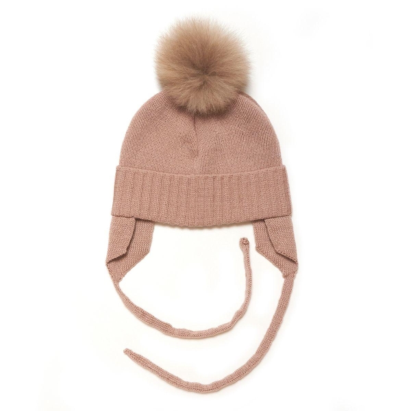 Huttelihut CHULLO Hut Wool, D.rose/Camel
