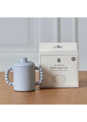 JACK O JUNO Bubble Sippy Cup, Glacier Grey
