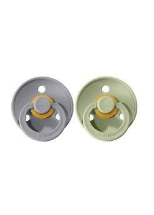 Bibs Colour 2 Pack Sage/Cloud, Natural Rubber