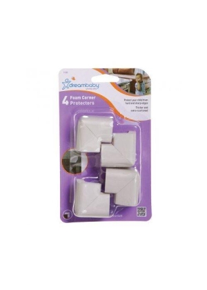 Hjørnebeskytter i skum, Dreambaby, 4 pk, Lys Grå