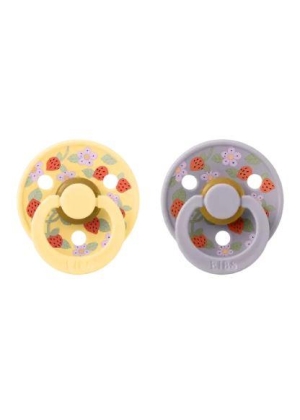 BIBS x LIBERTY - COLOUR 2-PK STRAWBERRIES AND CREAM PALE BUTTER MIX