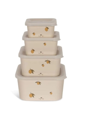 Konges Sløjd Matbokser 4pk, Lemon