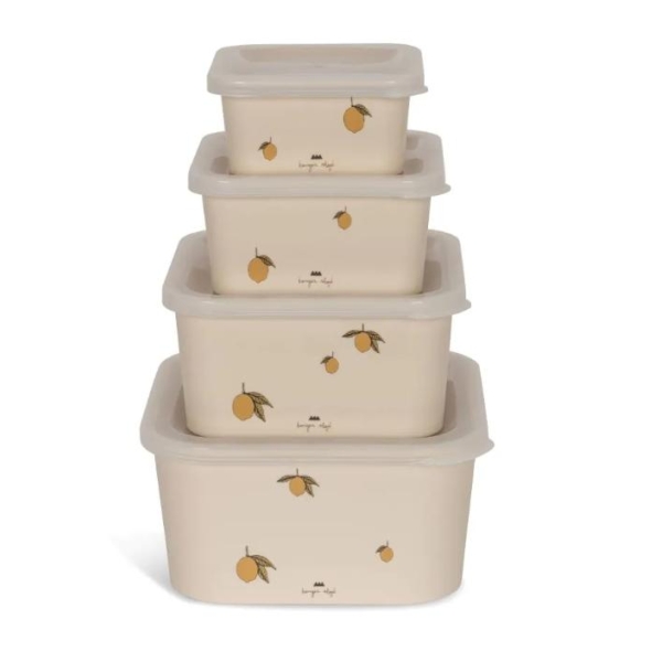 Konges Sløjd Matbokser 4pk, Lemon