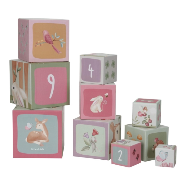 Little Dutch, Stabletårn Flowers & Butterflies - Pap