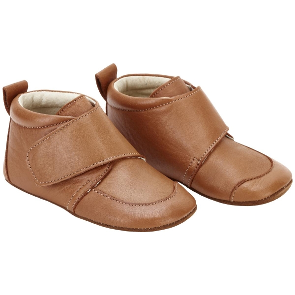 EN FANT- TØFFEL BORRELÅS, LEATHER BROWN