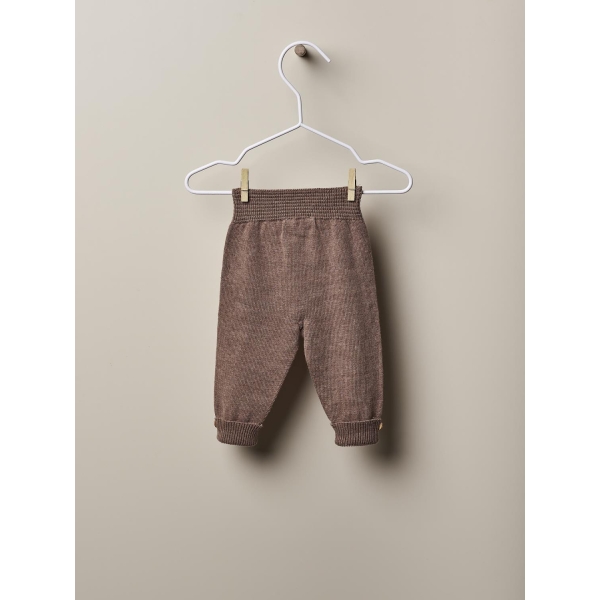 Wedoble Bukse i ull, Beige/Mønster