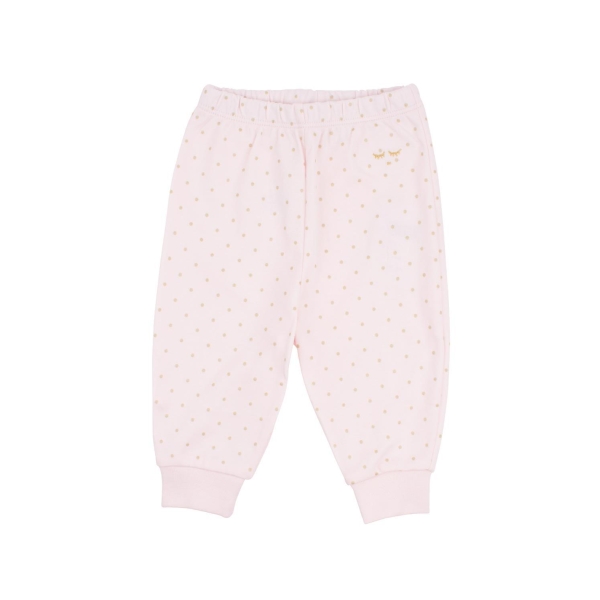 Livly Saturday Pants, Pink/gold dots