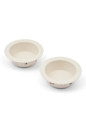Liewood   Peony Printed Suction Bowl 2-Pack