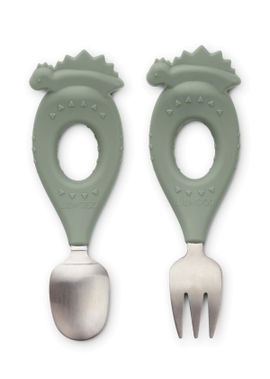 Liewood Stanley Baby set, Dino/Faune Green