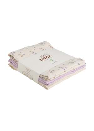 Pippi Klut 3-pack 70x70, Lilla