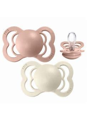 BIBS Couture 2 PACK Ivory/Blush, Silicon