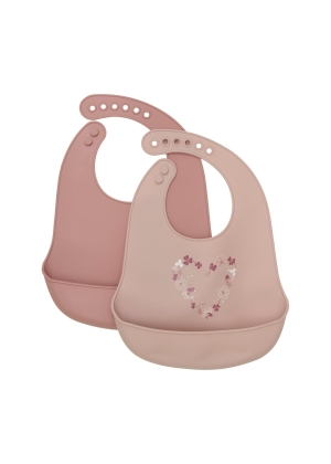 CeLaVi Silicon Bib (2-pack), Rosa