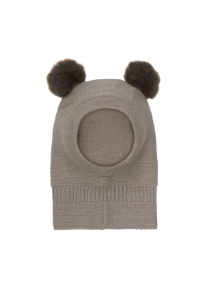 HUTTELIHUT Balaclava Windstop w. Pompoms