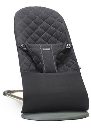 Babybjørn Vippestol Bliss, Black Woven