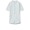 Liewood Max Seersucker Shortsleeve Swim Jumpsuit, Stripe Pure sky