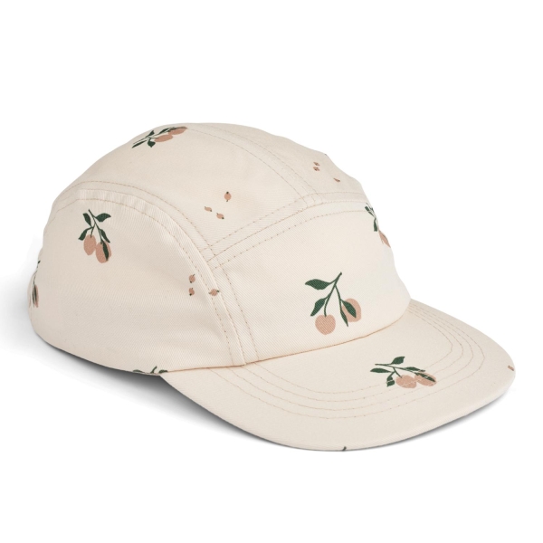 Liewood   Rory Printed Cap, Peach/ Sea Shell
