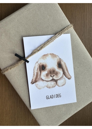 Kort | Glad i deg | 10x15cm