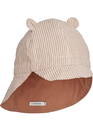 Liewood  Gorm Reversible Seersucker Sun Hat With Ears
