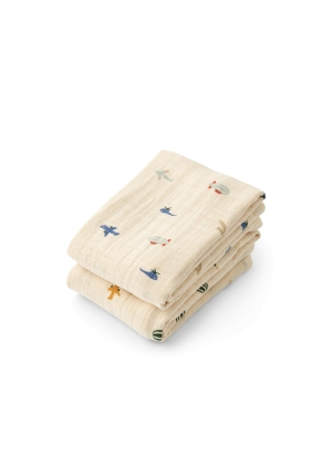 Liewood   Lewis Muslin Cloth 2-Pack