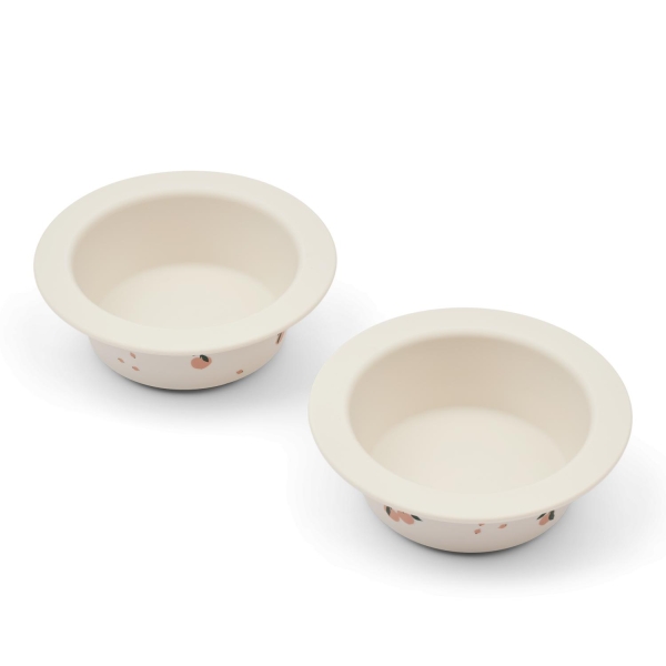 Liewood   Peony Printed Suction Bowl 2-Pack
