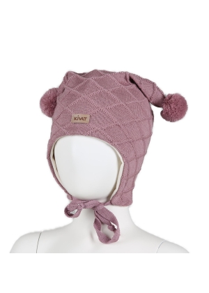 Kivat Knytelue i ull/bomull, Rosa/Lilla