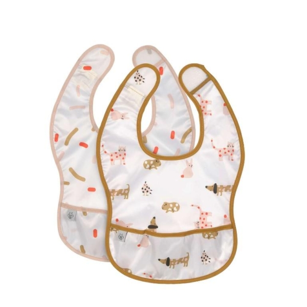 Lightweight Bib (2 pcs), Little Mateys spicy orange