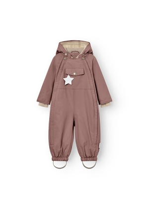 Mini A Ture MATWISTI fleece lined snowsuit, Light plum