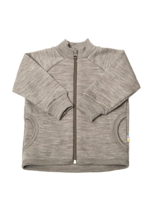 Joha - Cardigan M/ Glidelås, Sesame Mel