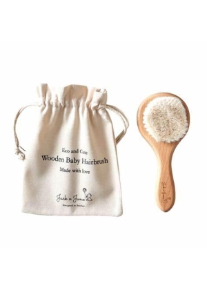 Jack o Juno Wooden Baby Hairbrush