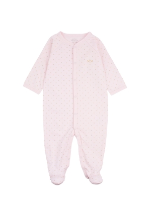 Livly Saturday Overall, Pink/gold dots