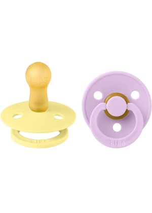 Bibs Color Sutter 2-pack Round Sunshine/Violet Sky