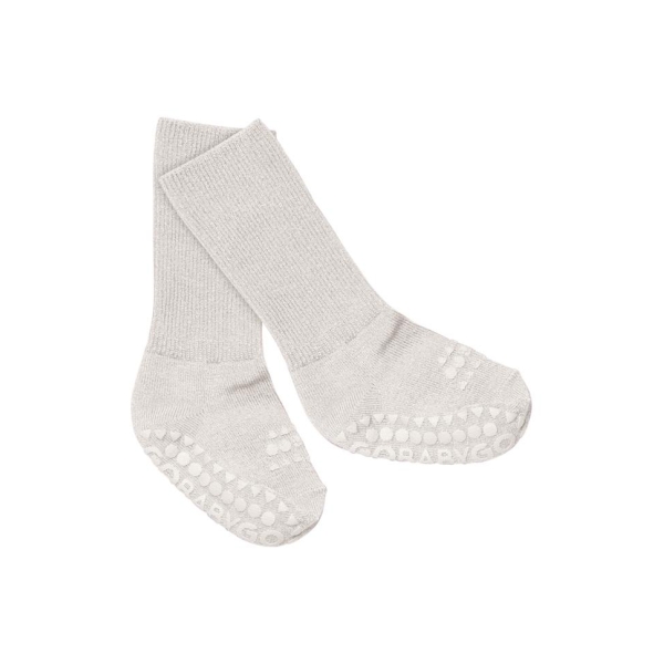 GoBabyGo Non-slip socks Bamboo, Ivory Glitter