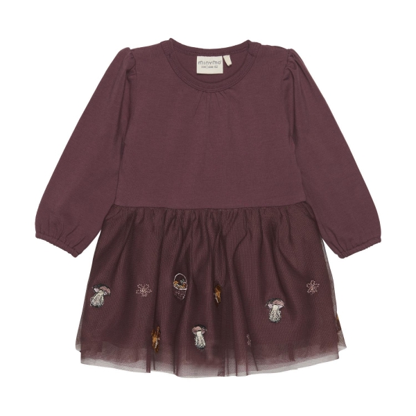 Minymo Dress LS w. Tulle