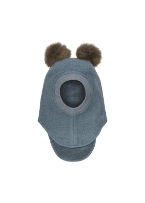 HUTTELIHUT Balaclava Wool Alpaca Pompoms