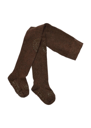 GoBabyGo Crawling tights Organic Cotton, Brun