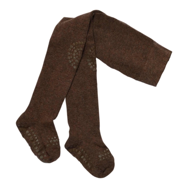 GoBabyGo Crawling tights Organic Cotton, Brun