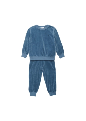 Fixoni Velour Set, Navy
