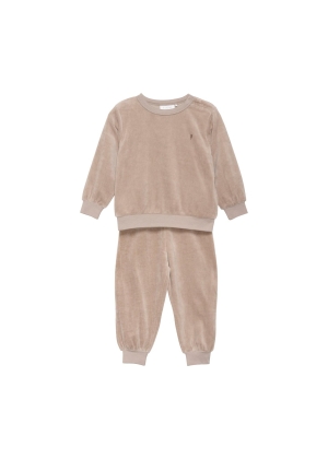 Fixoni Velour Set, Beige
