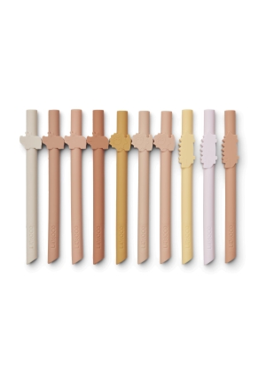 Liewood Badu Straw, Safari/Rose Multimix
