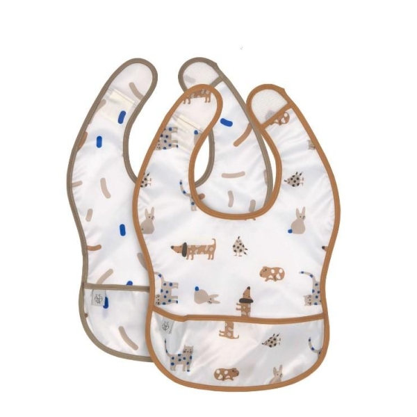 Lightweight Bib (2 pcs), Little Mateys royal blue