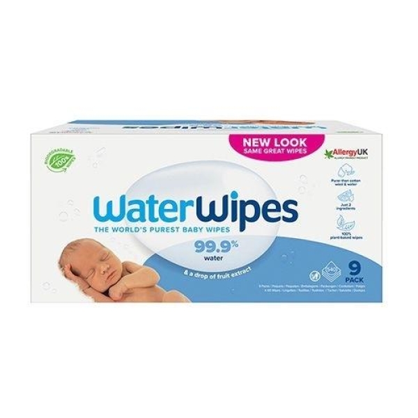 WaterWipes våtservietter 9x60 stk