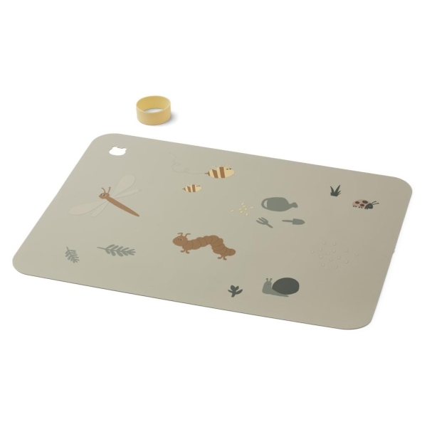 Liewood, Jude placemat, Nature/mist mix