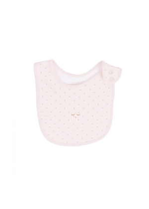 Livly - Saturday Bib pink/gold dots