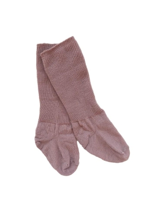 GoBabyGo Non-Slip socks in Merino Wool, Rosa Blush